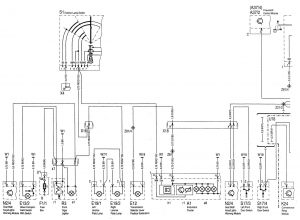 Mercedes-Benz C220 - wiring diagram - exterior lighting (part 1)