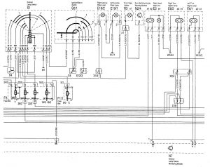 Mercedes-Benz C220 - wiring diagram - interior lighting (part 2)