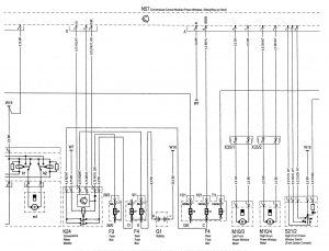 Mercedes Benz C220 - wiring diagram - power windows (part 2)