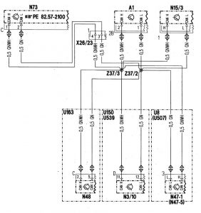 Mercedes-Benz C280 - wiring diagram - body control