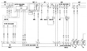 Mercedes-Benz C280 - wiring diagram - power locks (part 2)