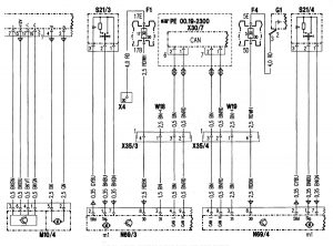 Mercedes-Benz C280 - wiring diagram - power windows (part 2)