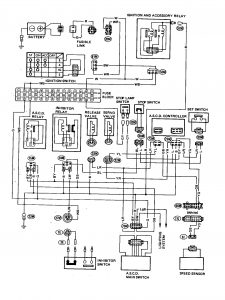 Datsun 200SX (1980) – wire diagram – automatic speed control device