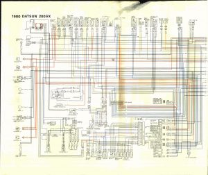 Datsun 200SX (1980) – wire diagram (page 1)