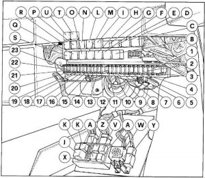 Ferrari 328 – fuse box diagram