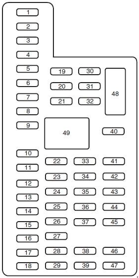 Ford F-250  2011  U2013 2016   U2013 Fuse Box Diagram