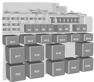Ford Transit - fuse box diagram- standard relay box