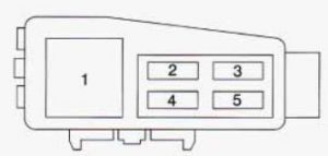 Geo Prizm – fuse box diagram – engine compartment (passenger’s side)
