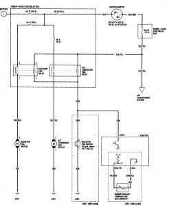 Honda Accord - wiring diagram - cooling fans