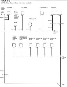 Honda Accord - wiring diagram - ground distribution (part 1)