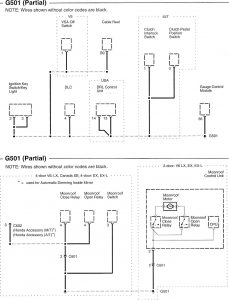 Honda Accord - wiring diagram - ground distribution (part 4)
