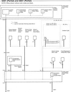Honda Accord - wiring diagram - ground distribution (part 5)