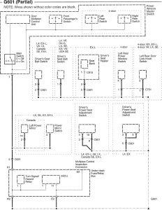 Honda Accord - wiring diagram - ground distribution (part 6)