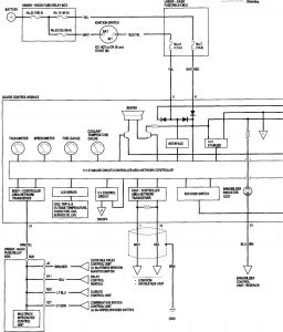 Honda Accord - wiring diagram - instrumentation (part 1)
