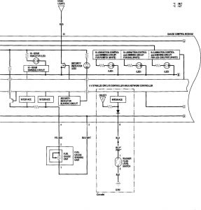 Honda Accord - wiring diagram - instrumentation (part 2)