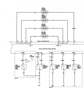 Honda Accord - wiring diagram - keyless entry (part 2)
