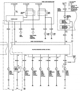 Honda Accord - wiring diagram - keyless entry (part 3)