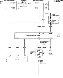 Honda Accord - wiring diagram - security/anti-theft