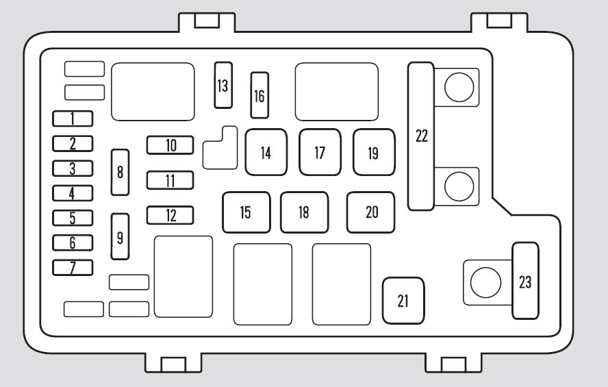 Honda Odyssey  2006  U2013 2007   U2013 Fuse Box Diagram