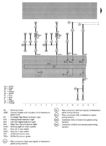 Volkswagen Golf - wiring diagram - daytime running lamps (part 1)