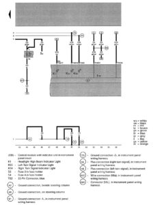 Volkswagen Golf - wiring diagram - fog lamps (part 4)