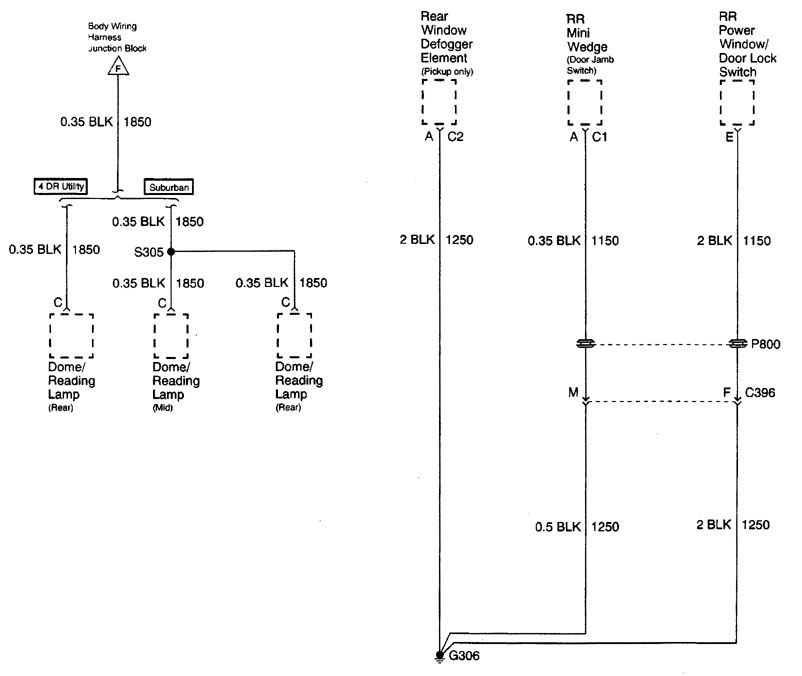 Cadillac Escalade (2000) – wiring diagrams – ground distribution
