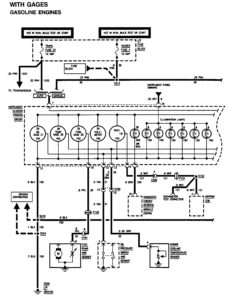 GMC Sierra 1500 - wiring diagram - instrument panel (gasoline engines) - part 1