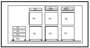 Dacia 1304 – fuse box diagram