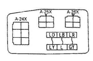 Eagle Summit - fuse box diagram - air conditioner relay