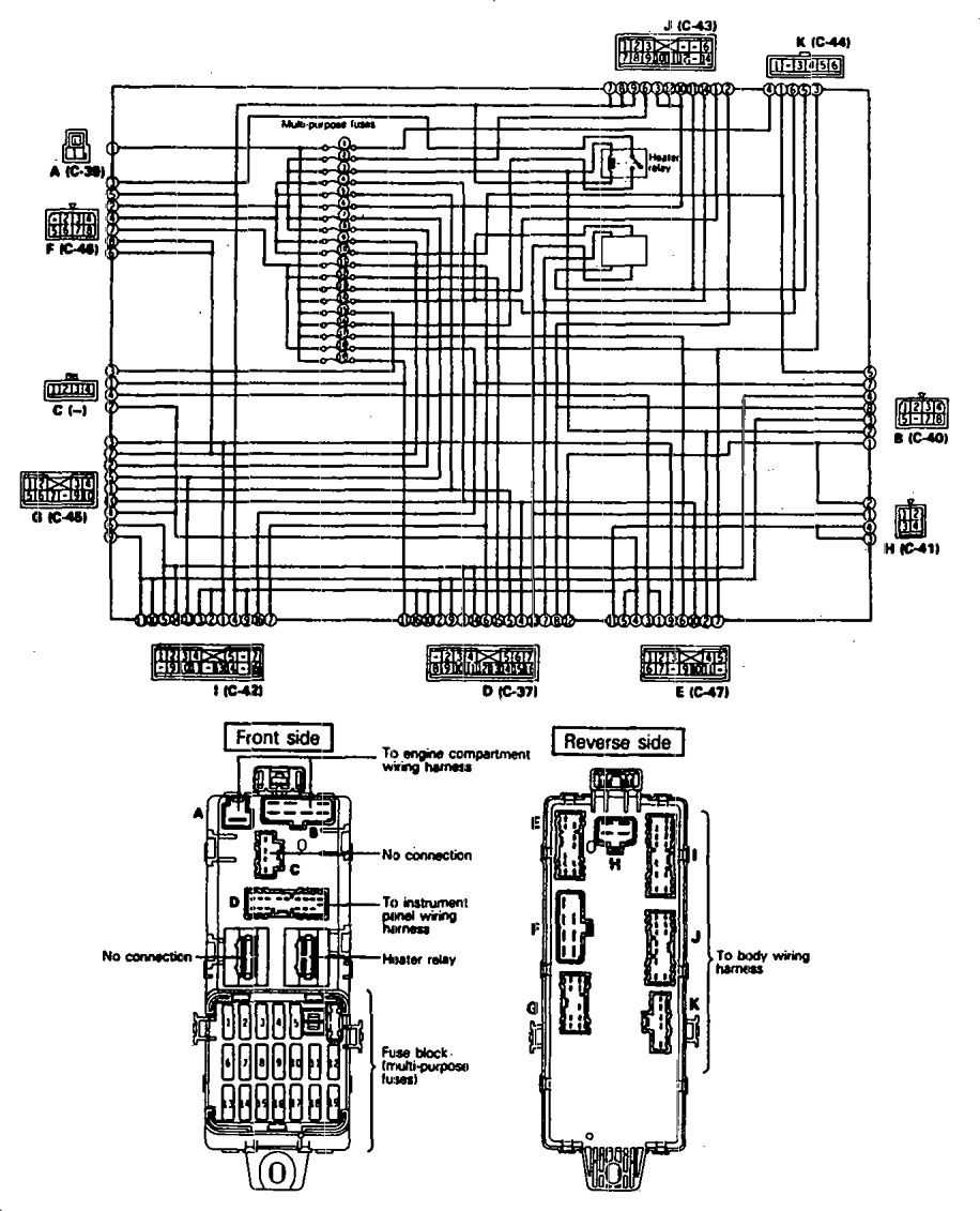 Eagle Talon (1990) – fuse box diagram - Carknowledge.info