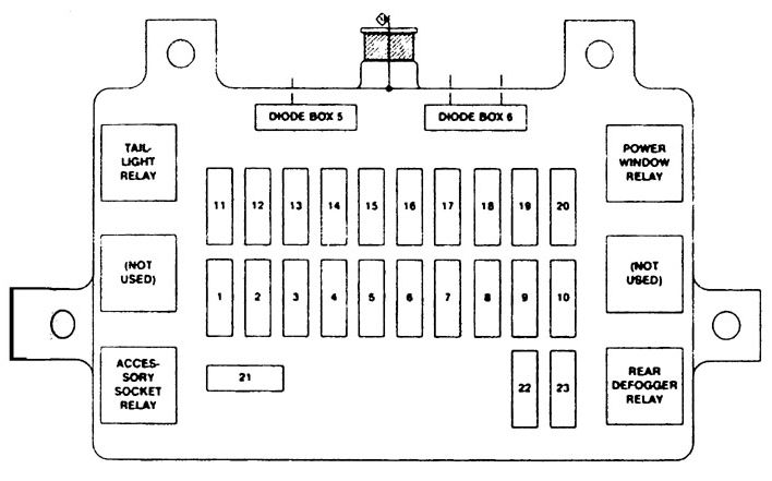 Isuzu Rodeo (1998 - 1999) - fuse box diagram - Carknowledge.info