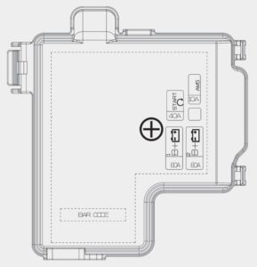 KIA Stinger - fuse box diagram - battery terminal cover