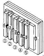 Komatsu PC40-7 - fuse box diagram
