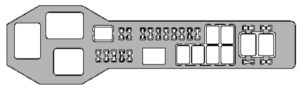Lexus GS300 - fuse box -engine compartment