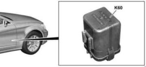 Mercedes-Benz CLS Class c218 - fuse box diagram - coolant circulation pump relay
