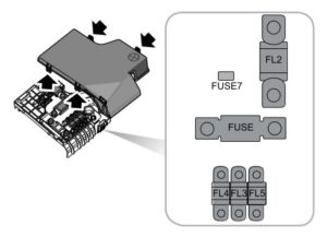MG GS - fuse box diagram - battery
