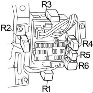 Nissan Sentra - fuse box diagram - passenger compartment fuse box
