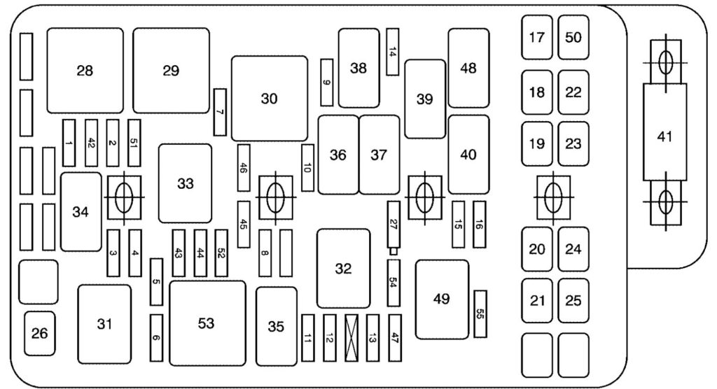 Pontiac G6 (2008 - 2009) - fuse box diagram - Carknowledge.info