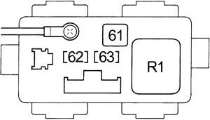 Honda Civic - fuse box diagram - engine compartment relay box