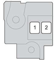 Scion iQ - fuse box - engine compartment (type A)