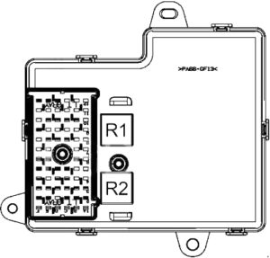 Chevrolet Malibu - fuse box diagram - passenger compartment