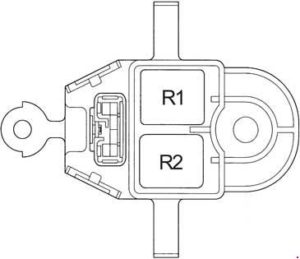 Toyota Avensis - fuse box diagram - relay box