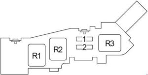 Toyota Avensis Verso – fuse box diagram – engine compartment