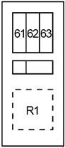 Infiniti EX37 - fuse box diagram - engine compartment box 3