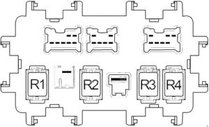 Infiniti QX50 - fuse box diagram - passenger compartment