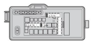 Toyota Passo - fuse box diagram - engine compartment