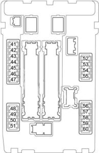 Infiniti G25 - fuse box diagram - engine compartment fuse box no. 1